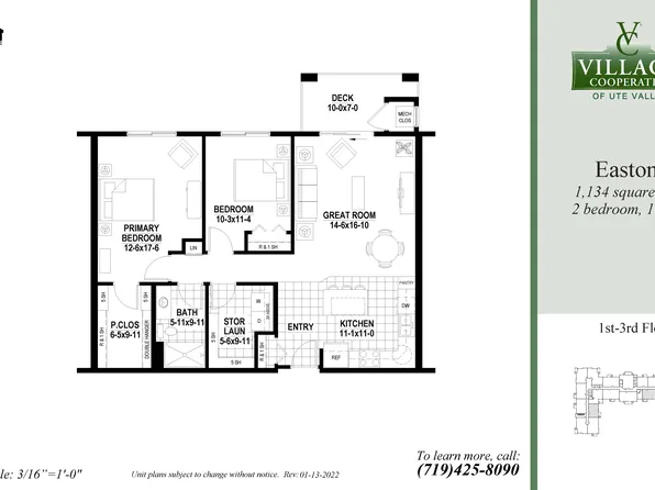 Easton Plan, Village Cooperative of Ute Valley (Active Adults 55+)