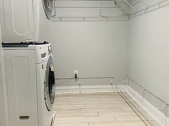 Master closet with W/D