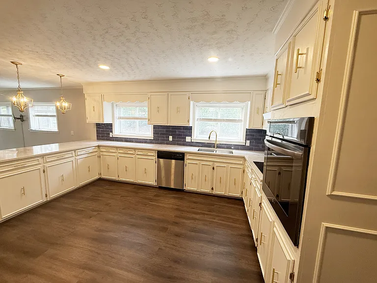 Updated kitchen with quartz countertops