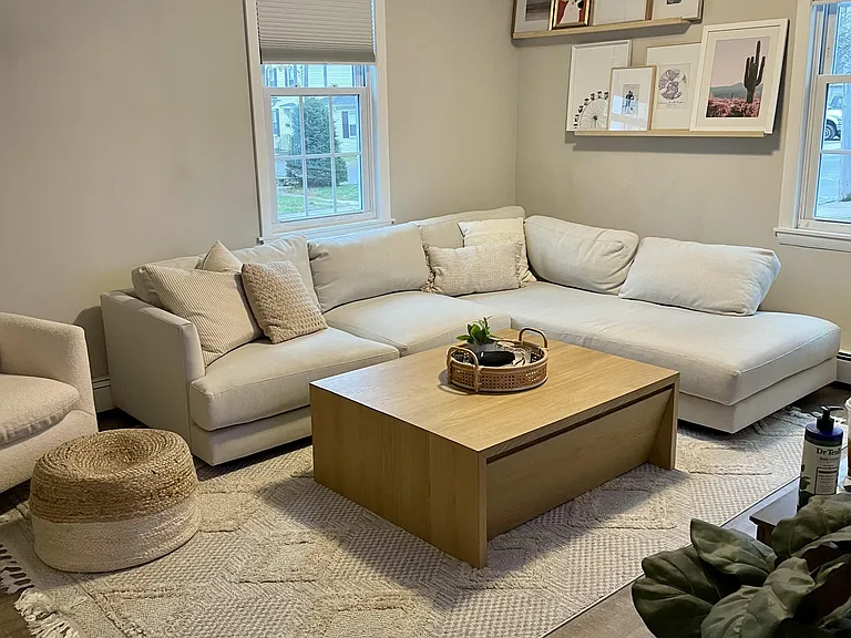 LIGHT FILLED LIVING ROOM