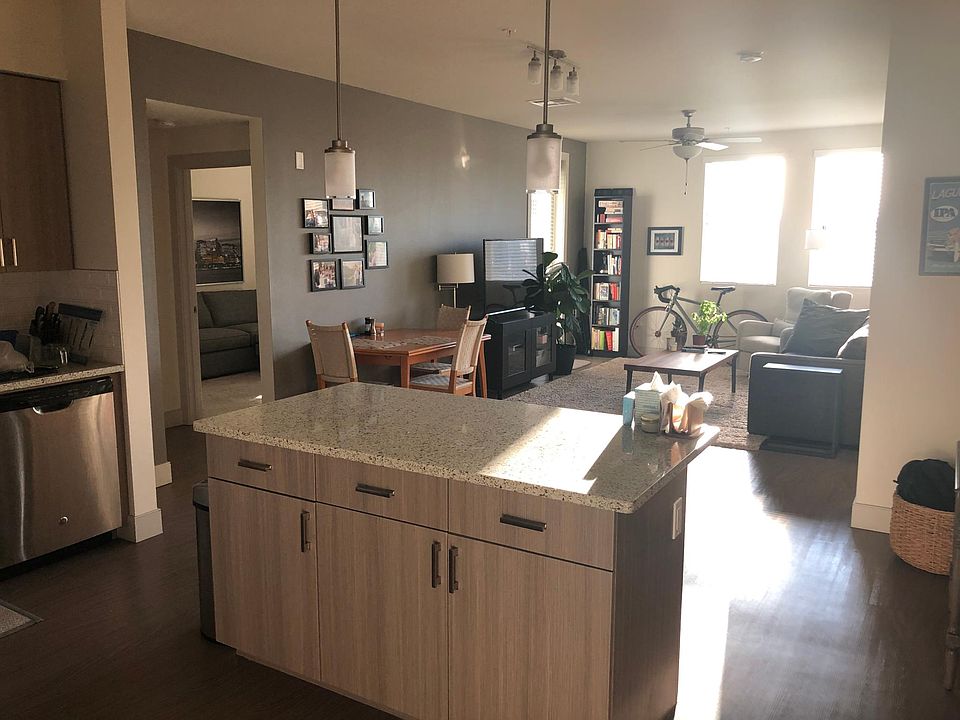 Living room and kitchen