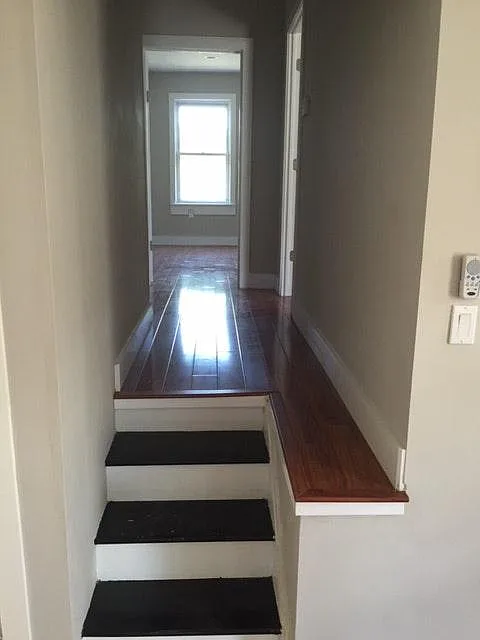 Hallway - steps leading to bedrooms
