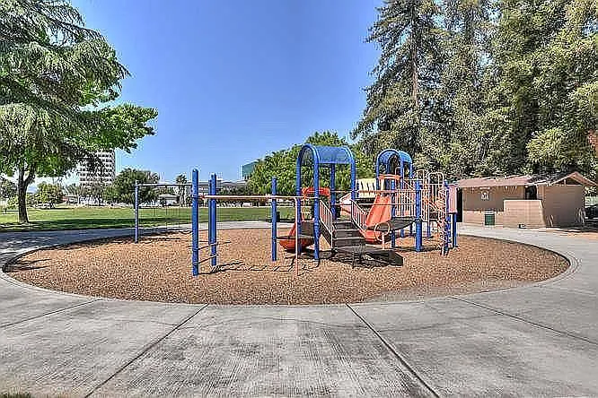 children playground at the park within walking distance