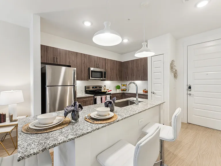 Make every meal a delight in our beautifully designed, modern kitchens at Latitude Apartments.
