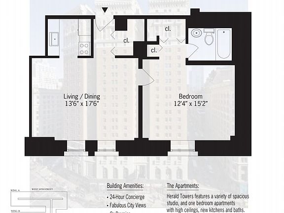 2nd image of 50 W 34th St APT 8C9