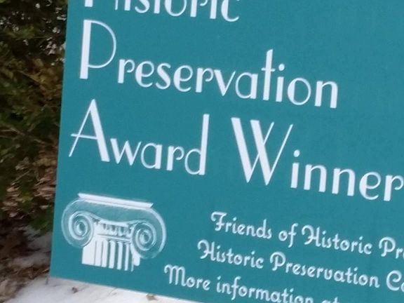 Historic Preservation Award Winner!