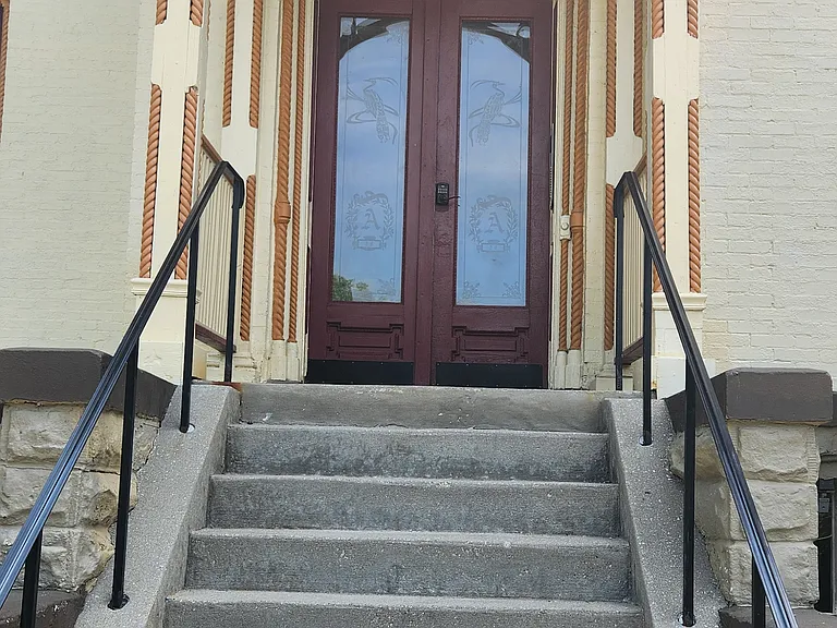 The main lobby doors are secured by keyless entry. A code is required to enter.