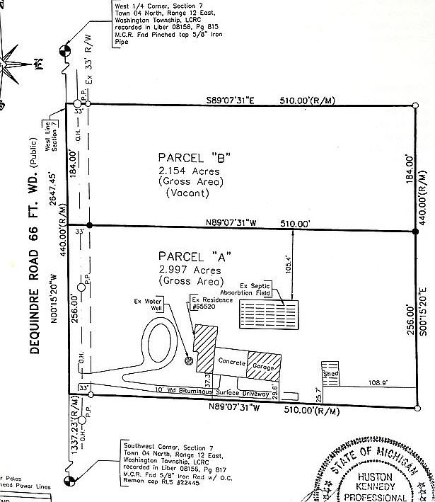 Parcel B is for sale.