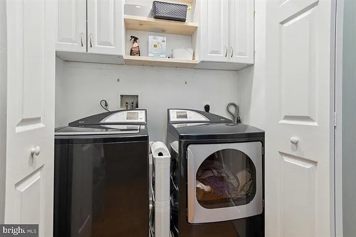 Laundry closet on another landing.
