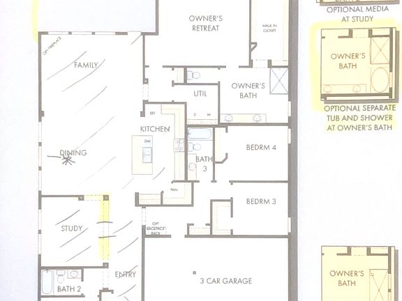 Floor Plan. Note Actual layout is an inverted view of this layout.