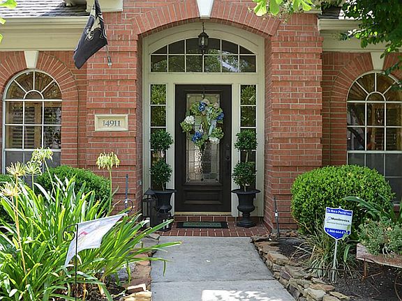 Leaded glass door entry
