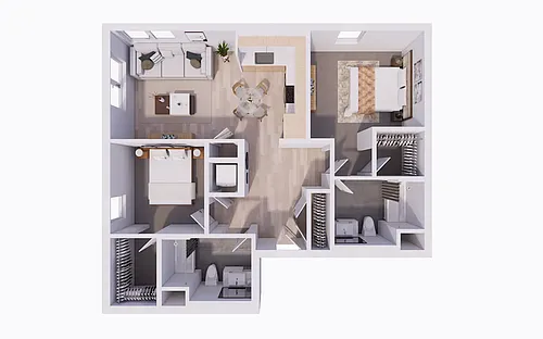 Floor plan Two Bedroom