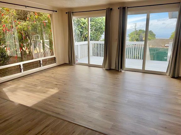Lower living room toward back yard.