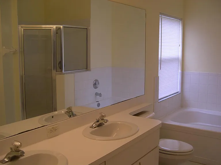 Master bath with garden tub and shower