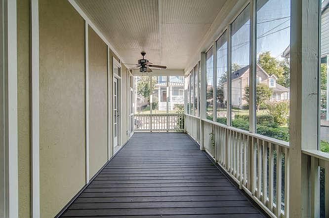 There is a screened in porch on the property which is great for the warm months.