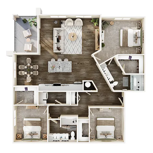 Floor plan 3 Bed/2 Bath