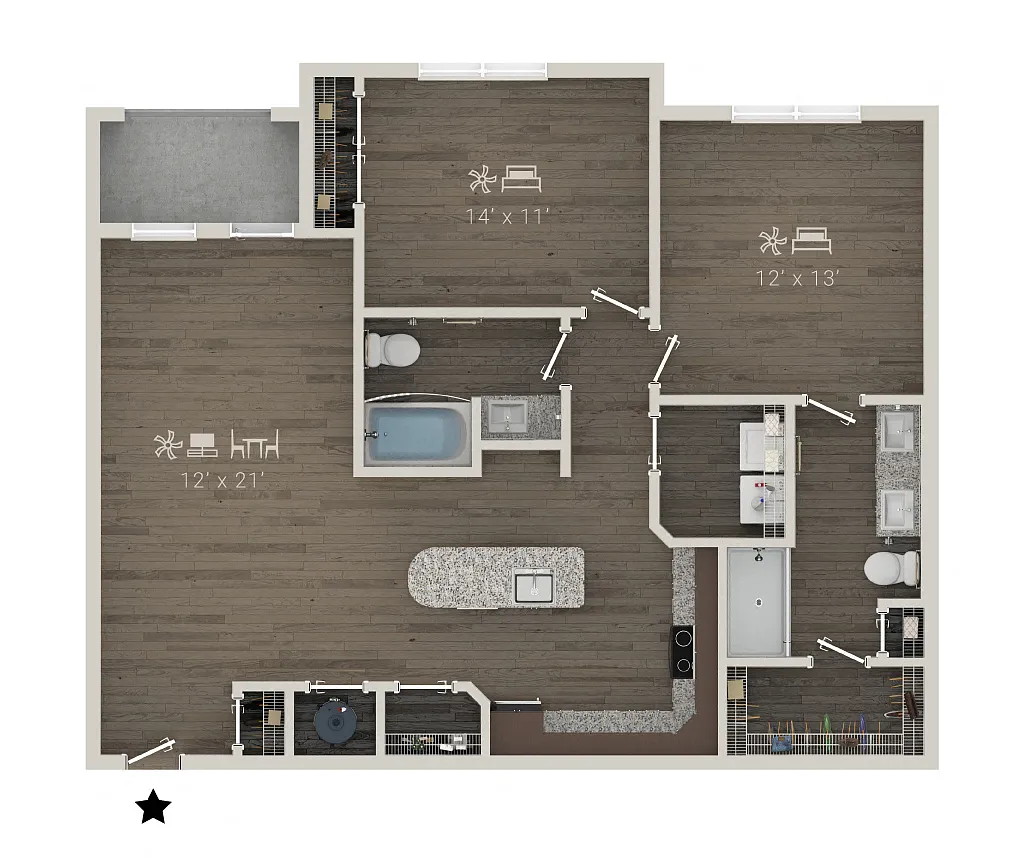 Floor plan B7