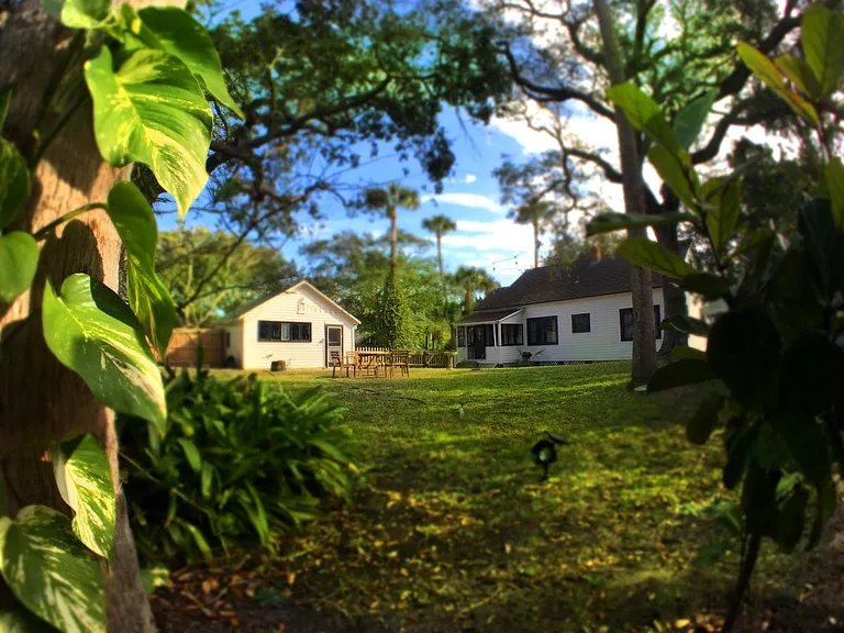Storybook large and private fenced yard.