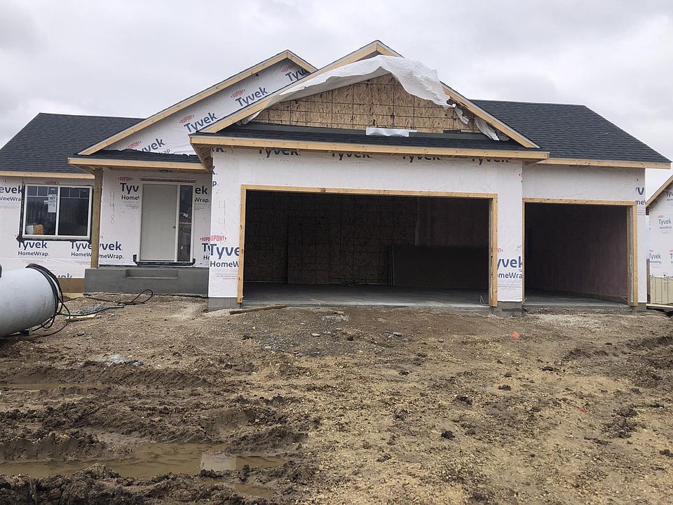 Picture of actual home under construction.