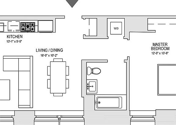 2nd image of 91 Leonard St Unit 16D