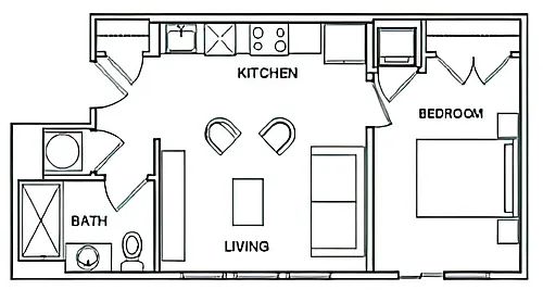Floor plan 1A-JR
