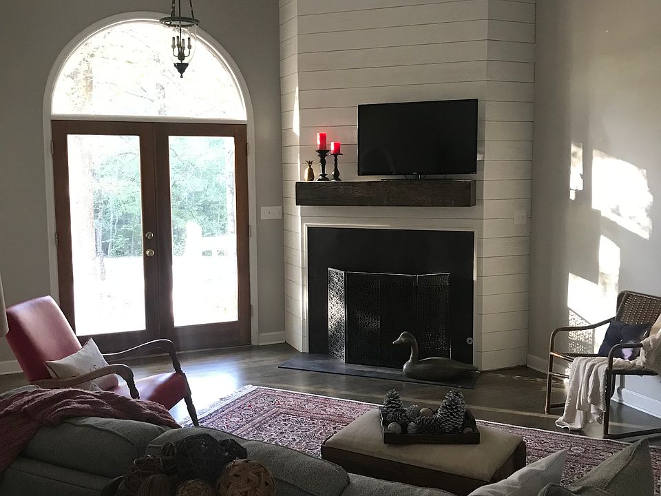 Shiplap fireplace 