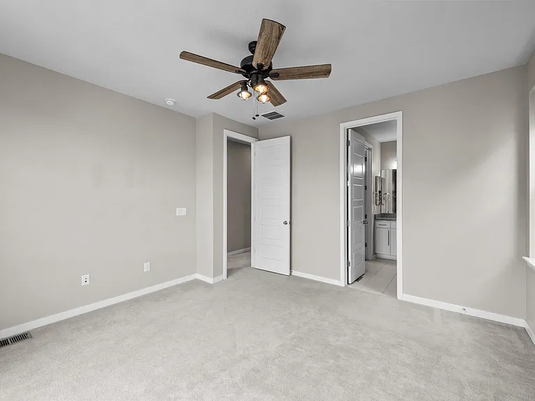 Primary bedroom with ensuite and walk in closet