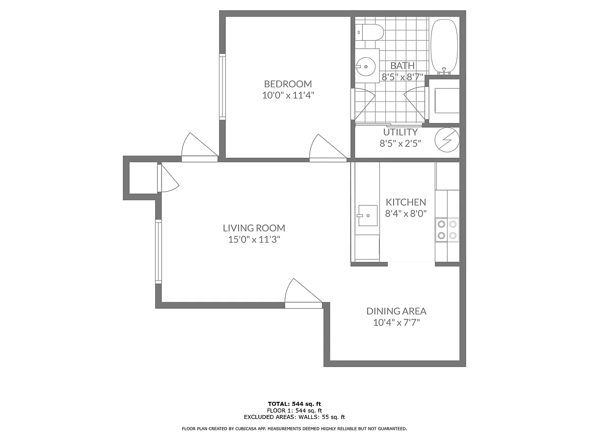 Floor plan One-Bedroom