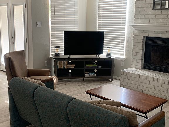 Large windows in living room provide lovely light