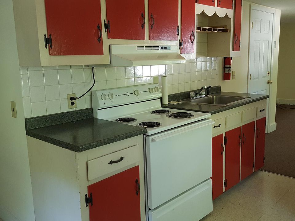 Kitchen, living room, bedroom