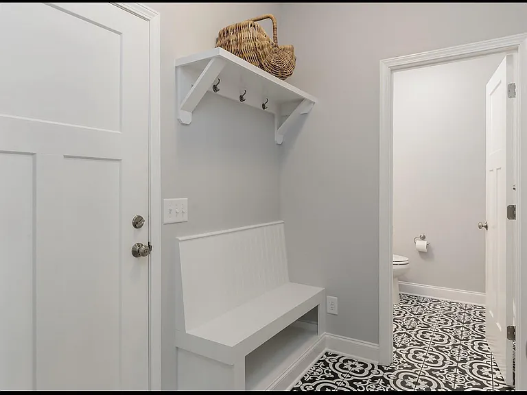 Mudroom off garage