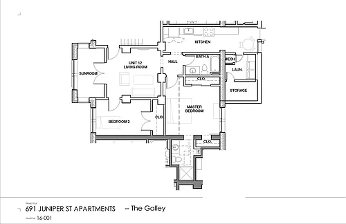 Floor plan The Galley