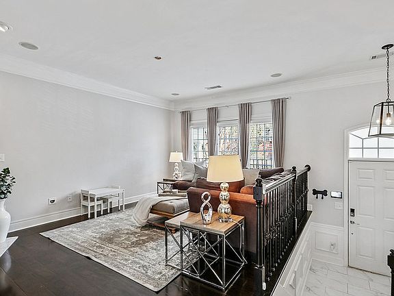 Entryway and living room