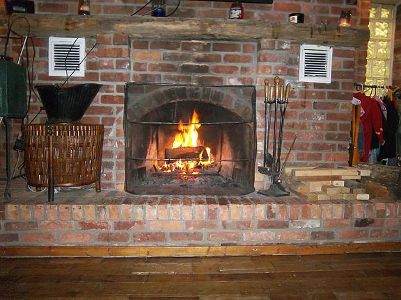fireplace - family room