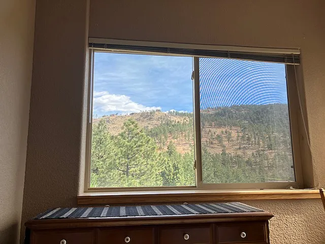 View from queen bed