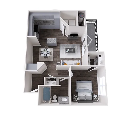 Floor plan A1 Canyon Renovated