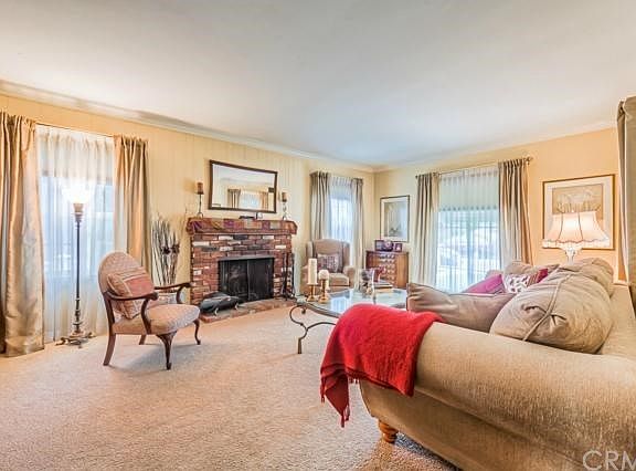 Formal Living Room with Fireplace