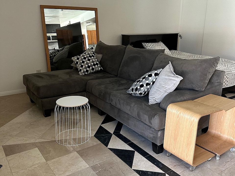 Marble Floors in the entire unit-this is the living area