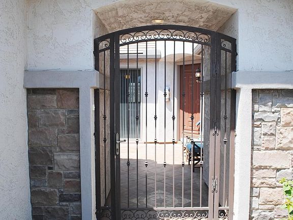 Gated Entry to Courtyard