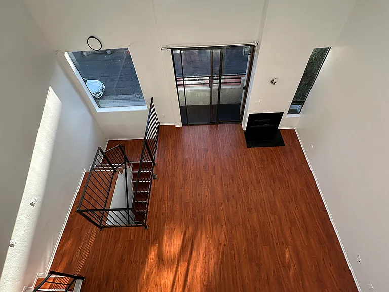 Bird Eye view from loft of living room