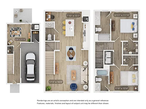 Floor plan Townhome THC