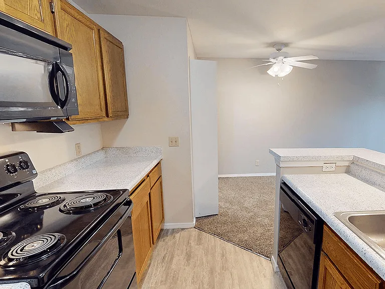 Electric Range and Built-In Microwave