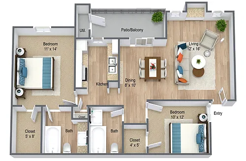 Floor plan B-3