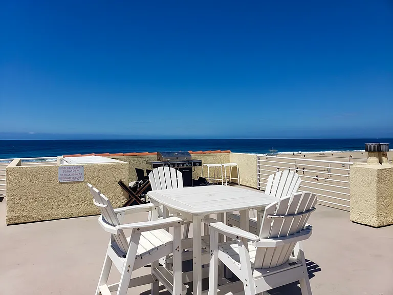 your table on the roof deck