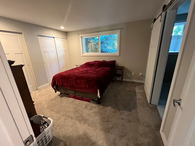 Primary Bedroom with onsuite. Large enough for a king size bed with two side tables.