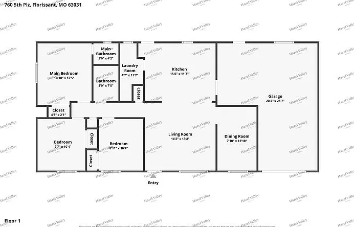 3 bed, 1.0 bath, 936 sqft, $1,595 — Photo 2