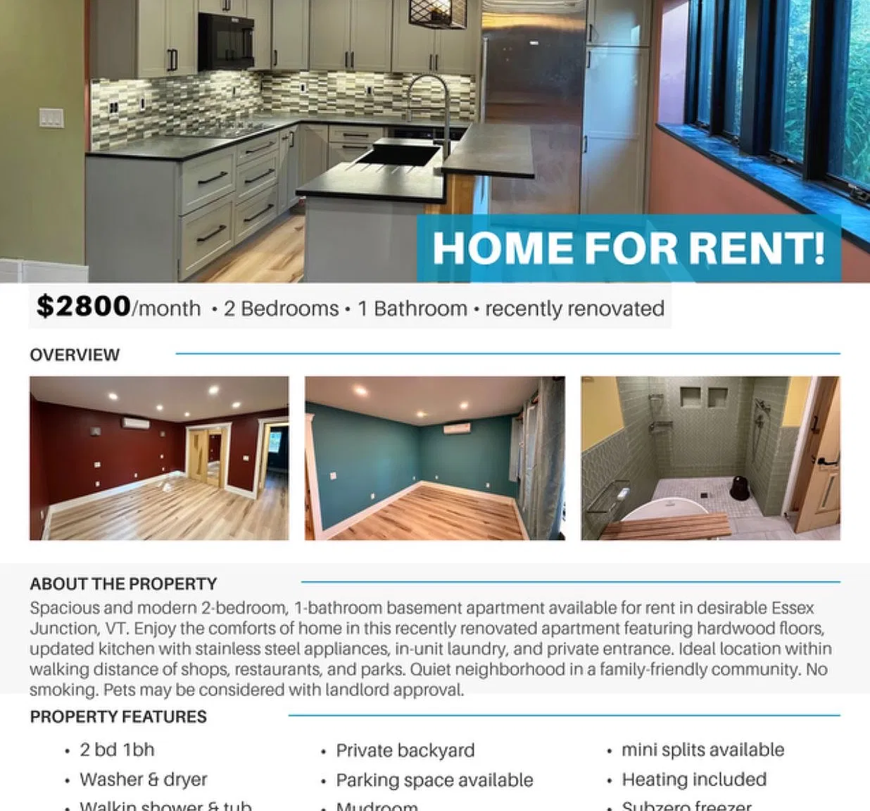2 bed, 1300 sqft, $2,600 — Photo 1
