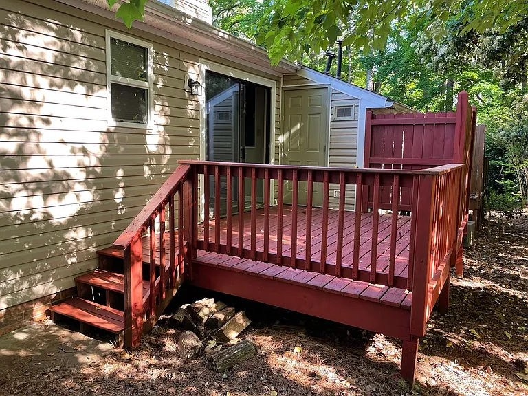 Deck from the backyard
