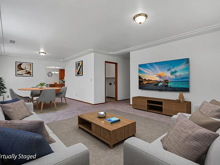 Virtually Staged Living Room