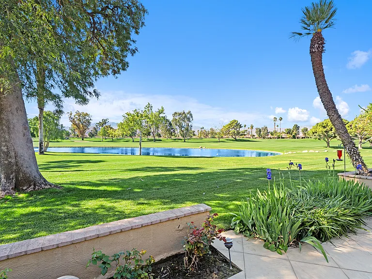 Open space, lake, and golf course